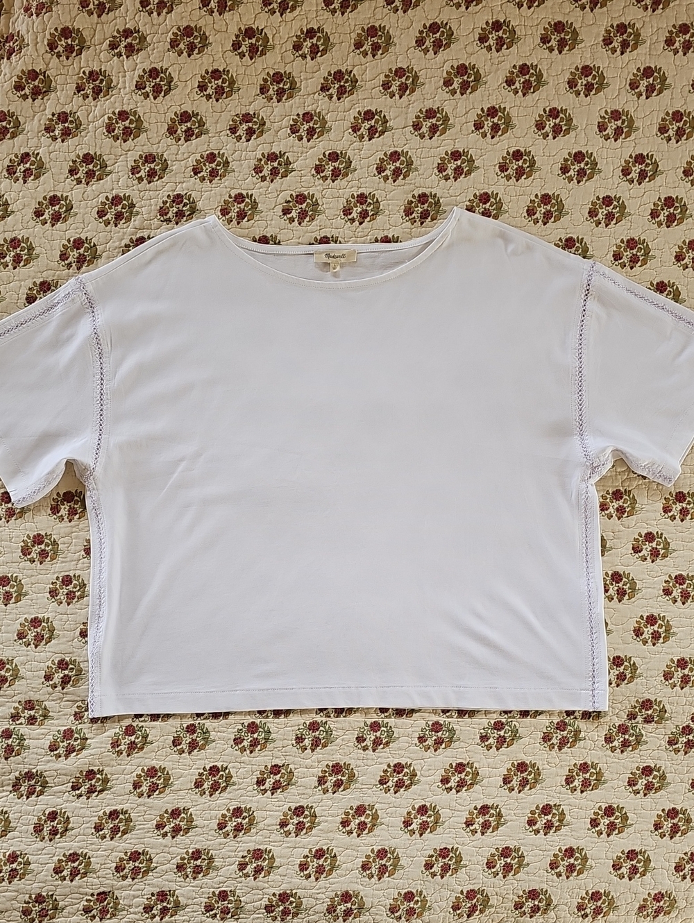 Madewell Crochet-trim Boxy Tee